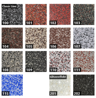 RyFo Colors Buntsteinputz Muster Classic Line 103: grau/schwarz/rot/weiß