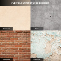 Silikonharz Fassadenfarbe Weiß 1l, 1 L ca. 6 m²