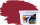 RyFo Colors Manufakturweiß Trend Kirschrot 10l, 1 L reicht für ca. 8 m²