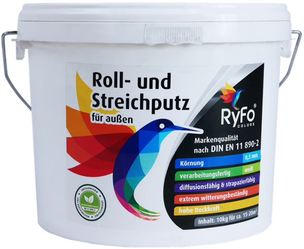 RyFo Colors Roll- und Streichputz f&uuml;r au&szlig;en 10kg