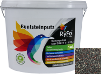RyFo Colors Buntsteinputz Classic Line 103: grau/schwarz/rot/weiß 25kg