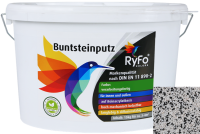 RyFo Colors Buntsteinputz Classic Line 107: weiß/schwarz 15kg