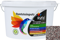 RyFo Colors Buntsteinputz Classic Line 110: wei&szlig;/rot/schwarz 15kg