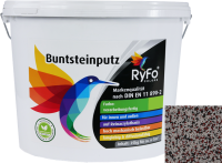 RyFo Colors Buntsteinputz Classic Line 110: wei&szlig;/rot/schwarz 25kg