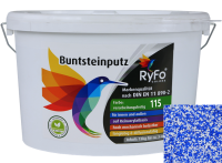 RyFo Colors Buntsteinputz Classic Line 115: blau/weiß 15kg