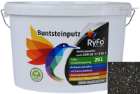 RyFo Colors Buntsteinputz Glitzereffekt 202: schwarz 15kg