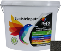 RyFo Colors Buntsteinputz Glitzereffekt 202: schwarz 25kg