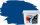 RyFo Colors Silikonharz Fassadenfarbe Lotuseffekt Trend  Enzianblau 6l