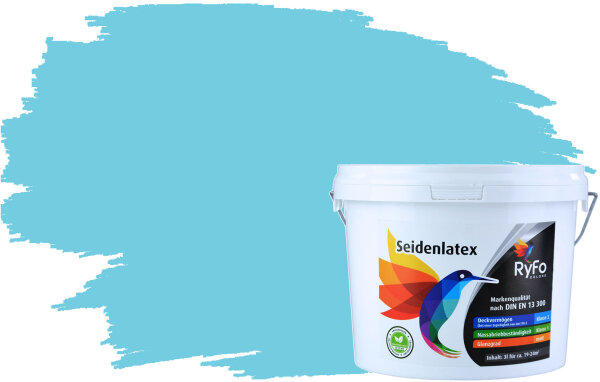 Seidenlatex Trend Himmelblau 3l, 1 L reicht für ca. 8 m²