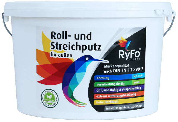RyFo Colors Roll- und Streichputz für außen 15kg